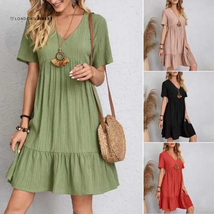 Isabella™ Flowy Dress with V-Neckline