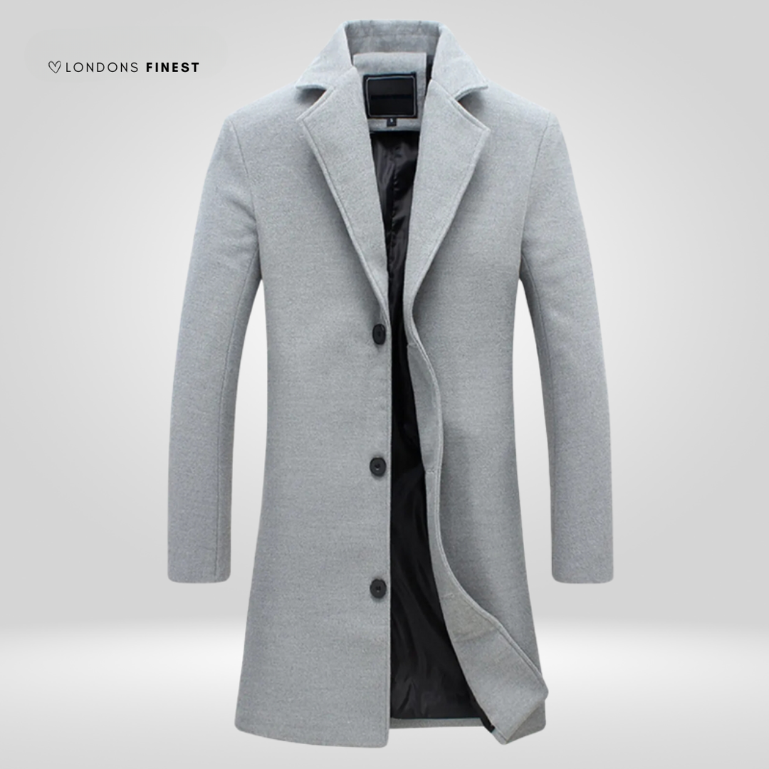 Mens grey winter coat deals