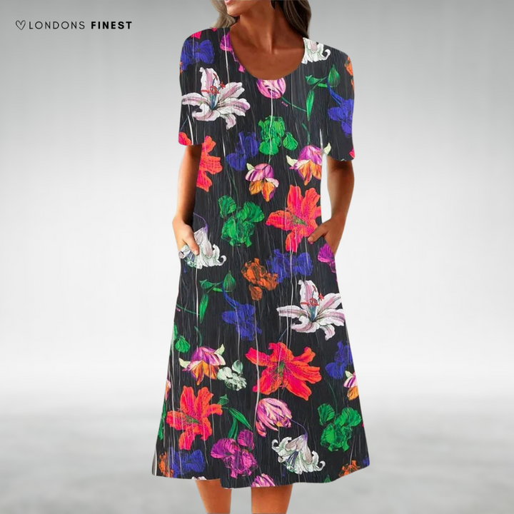 Isabel™ Elegant Floral Summer Dress