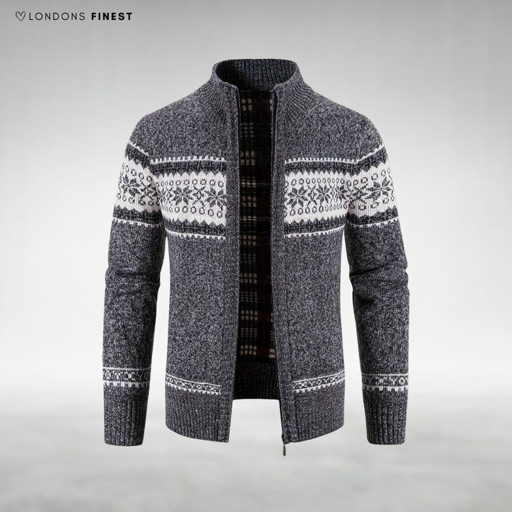 Arman Zip-Up Knit Cardigan