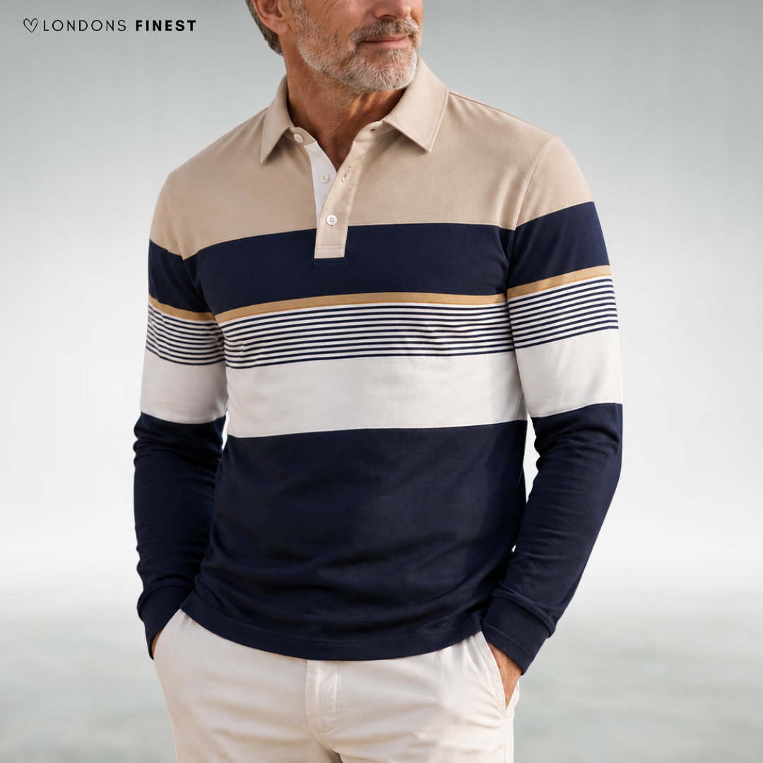 Ethan Long-Sleeve Polo Shirt
