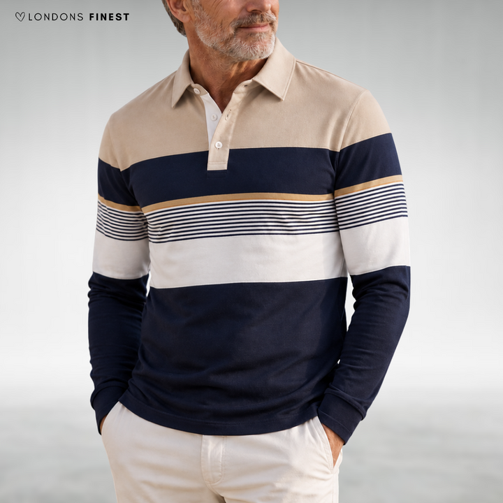 Ethan Long-Sleeve Polo Shirt