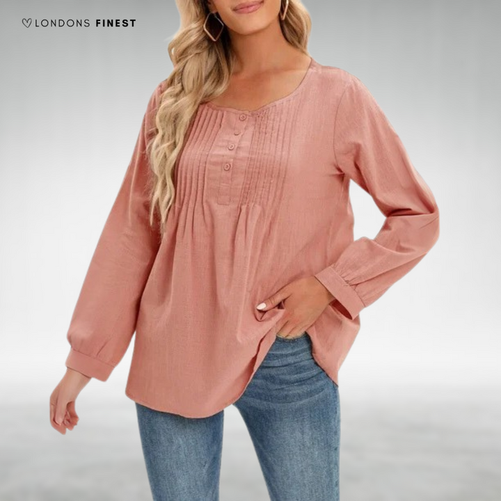 Angelia™ Elegant Drape Blouse
