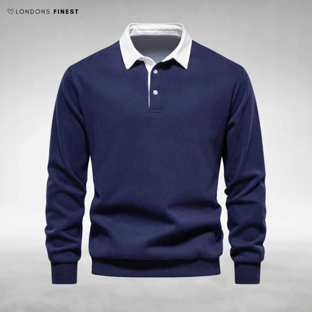 Nathan Classic Men's Long Sleeve Polo