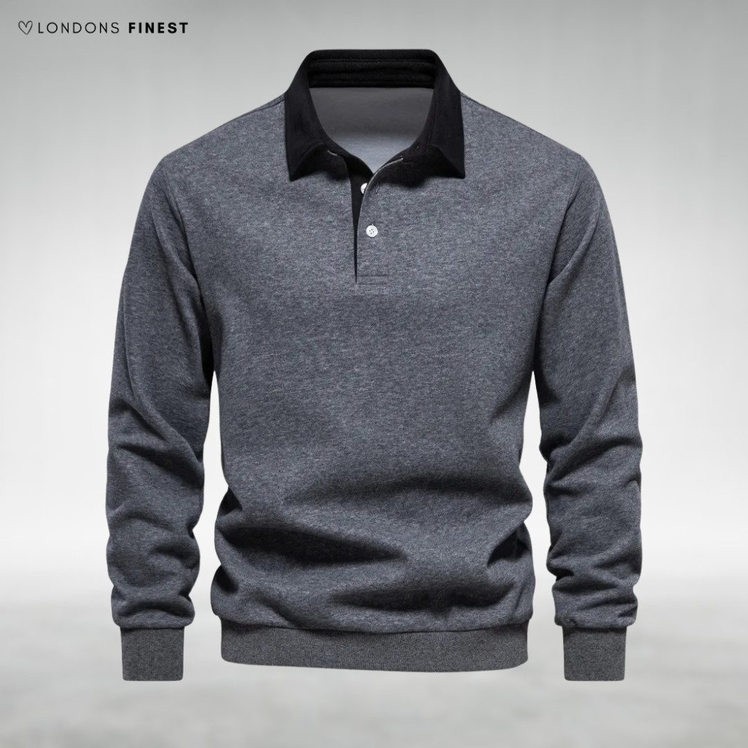 Nathan Classic Men's Long Sleeve Polo