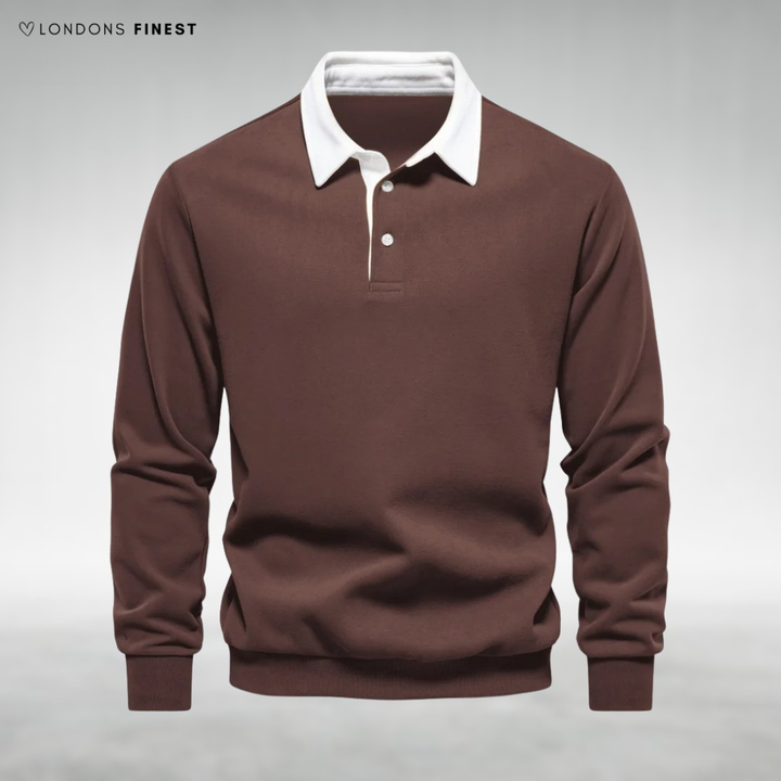 Nathan Classic Men's Long Sleeve Polo