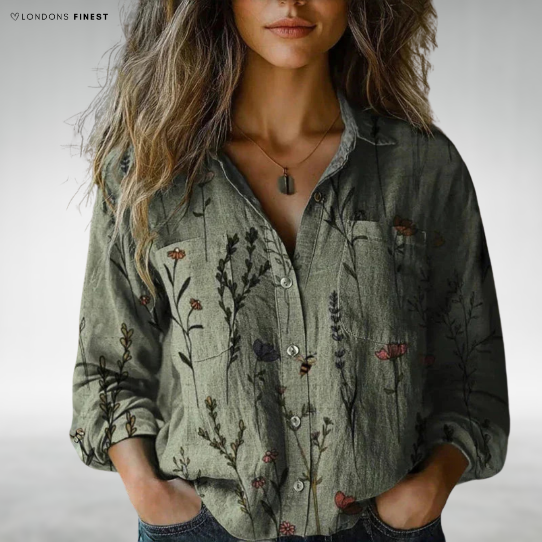 Elora™ Boho Button-Up Blouse