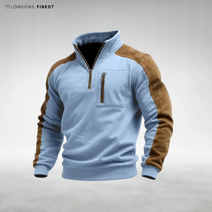 James Zip-Neck Fleece Jumper