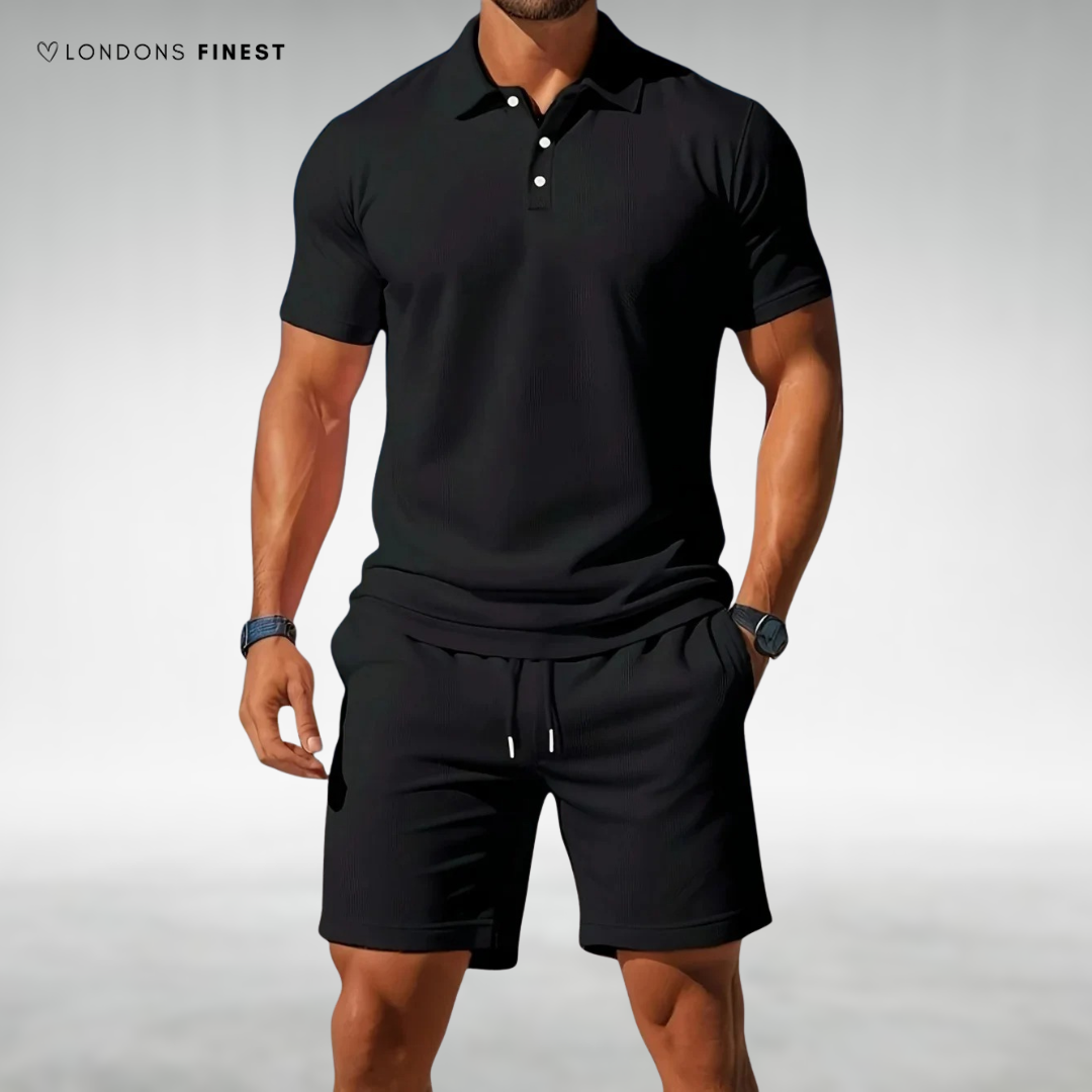 Logan™ Comfortable Polo & Shorts Set