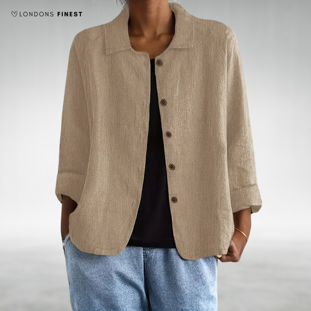 Elise™ Classic Button-Up Top