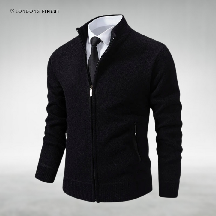 Lemuel™ Elegant Knitted Zip-Up Cardigan