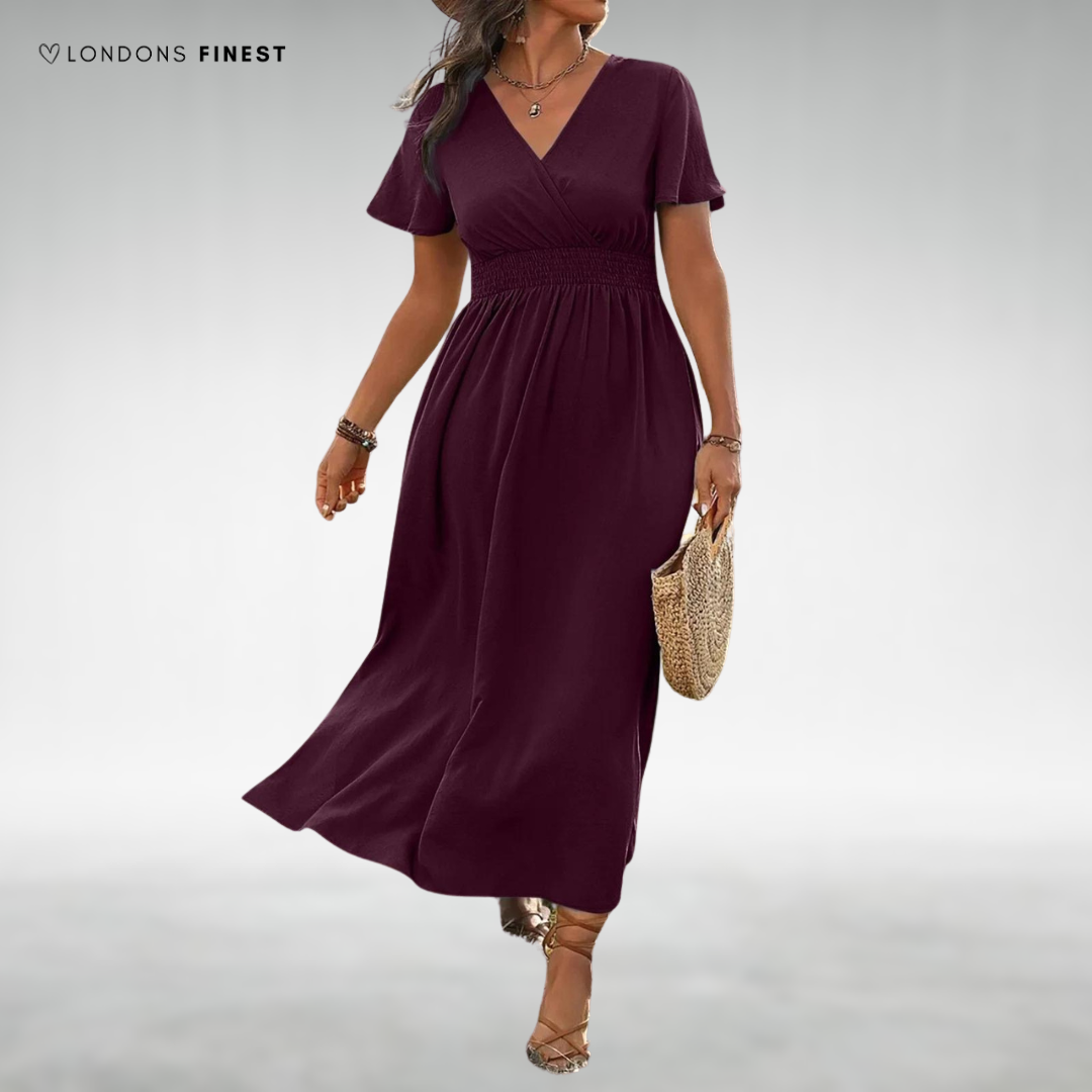 Jana™ Elegant V-Neck Maxi Dress