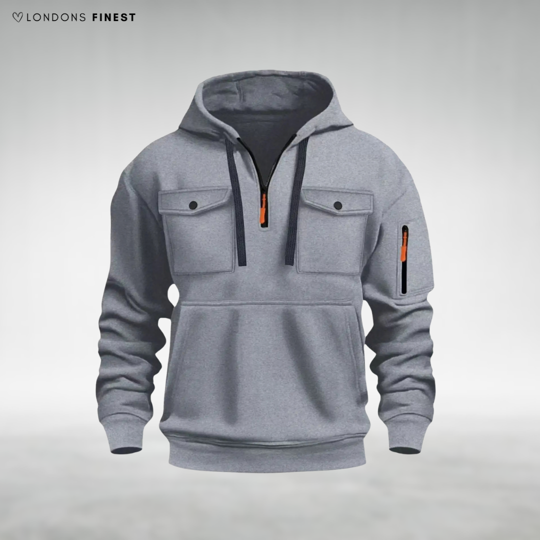 Arnold Casual Zip-Neck Hoodie