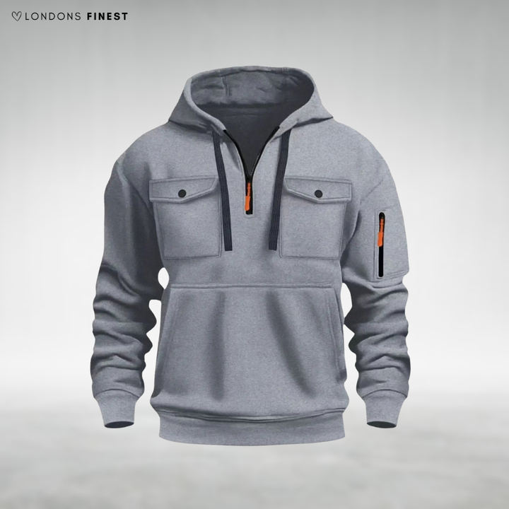 Arnold Casual Zip-Neck Hoodie