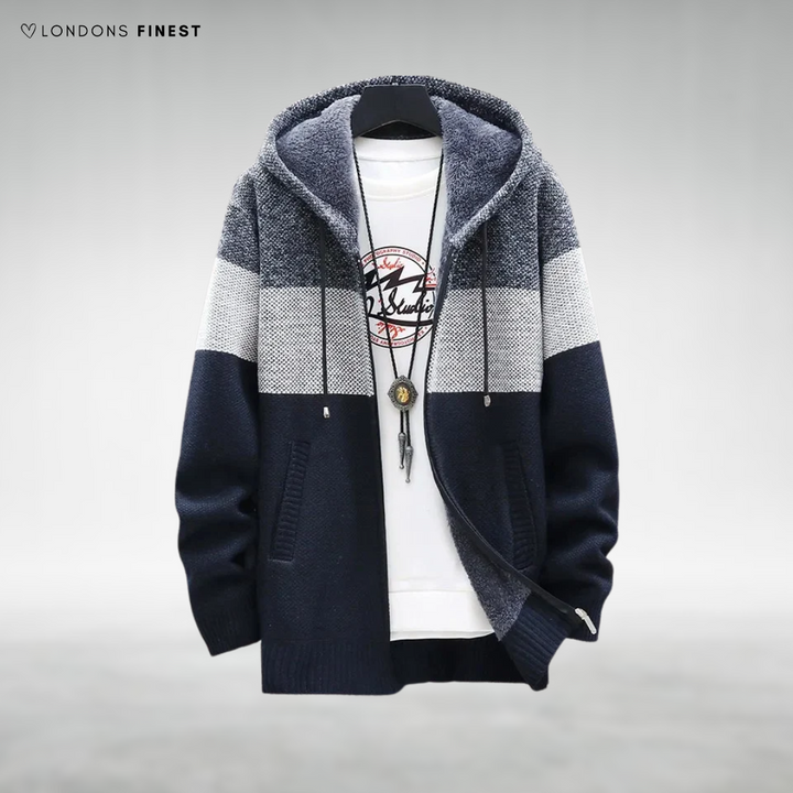 Russel Fleece-Lined Hooded Cardigan