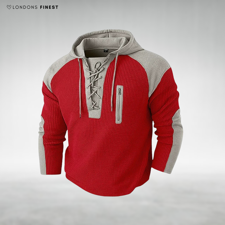 Dexter Lace-Up Hooded Jumper