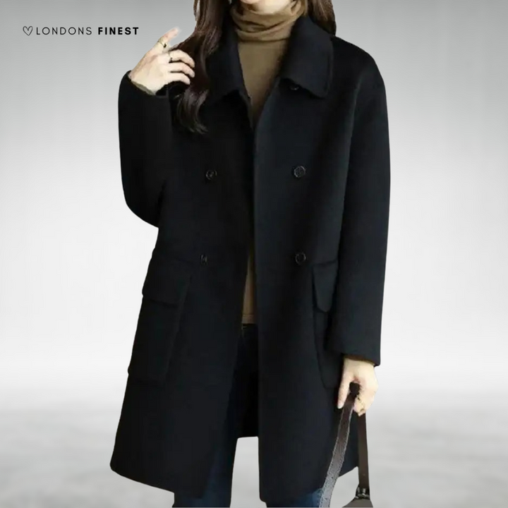 Ernestine™ Elegant Double-Breasted Coat