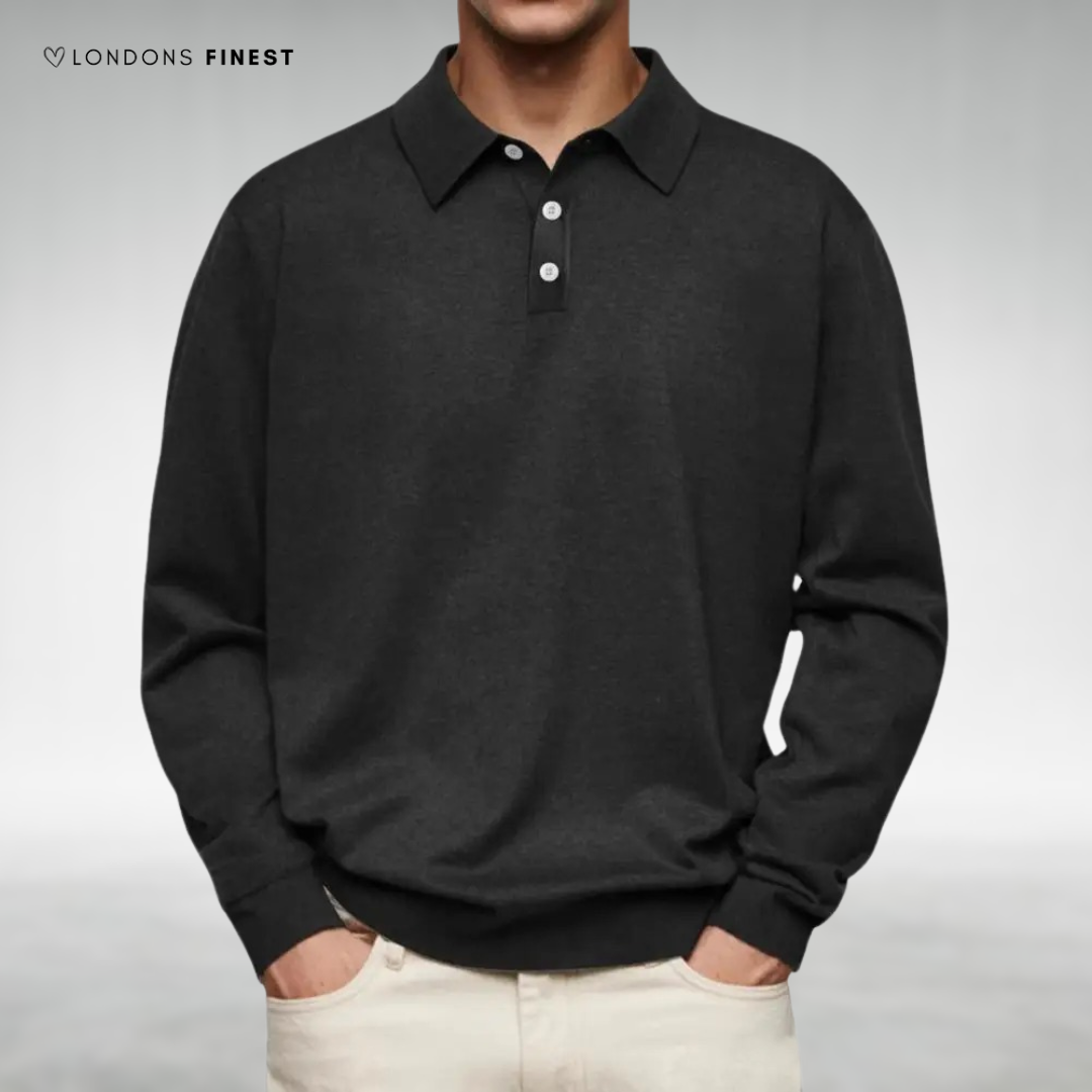 Stewart™ Classic Knitted Polo Sweater