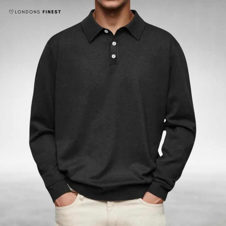 Stewart™ Classic Knitted Polo Sweater