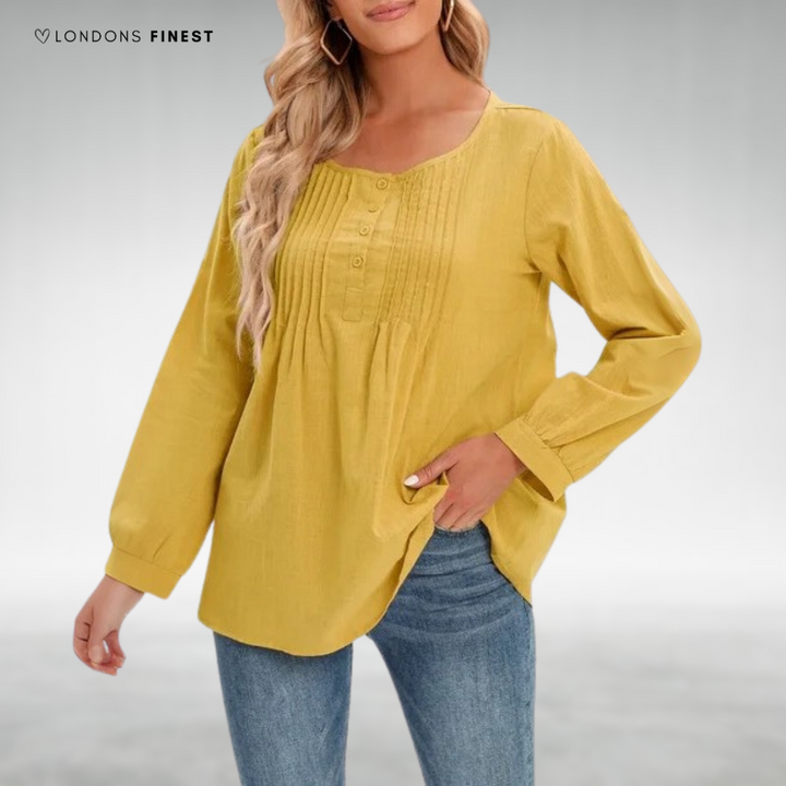 Angelia™ Elegant Drape Blouse