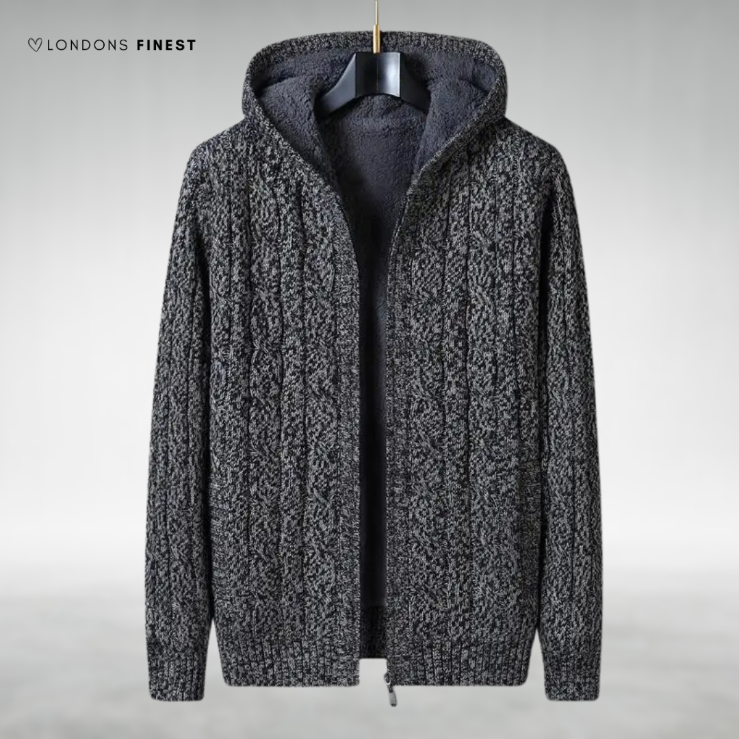 Nelson™ Knitted Fleece-Lined Zip-Up Jacket
