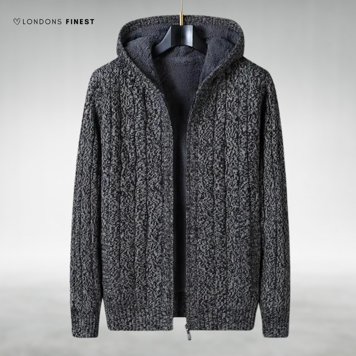 Nelson™ Knitted Fleece-Lined Zip-Up Jacket