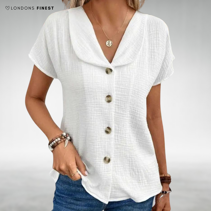 Emmeline™ Elegant Button-Up Top