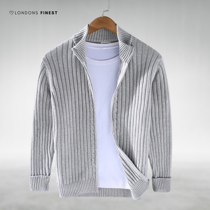 Sherman™ Men's Knitted Zip-Up Cardigan