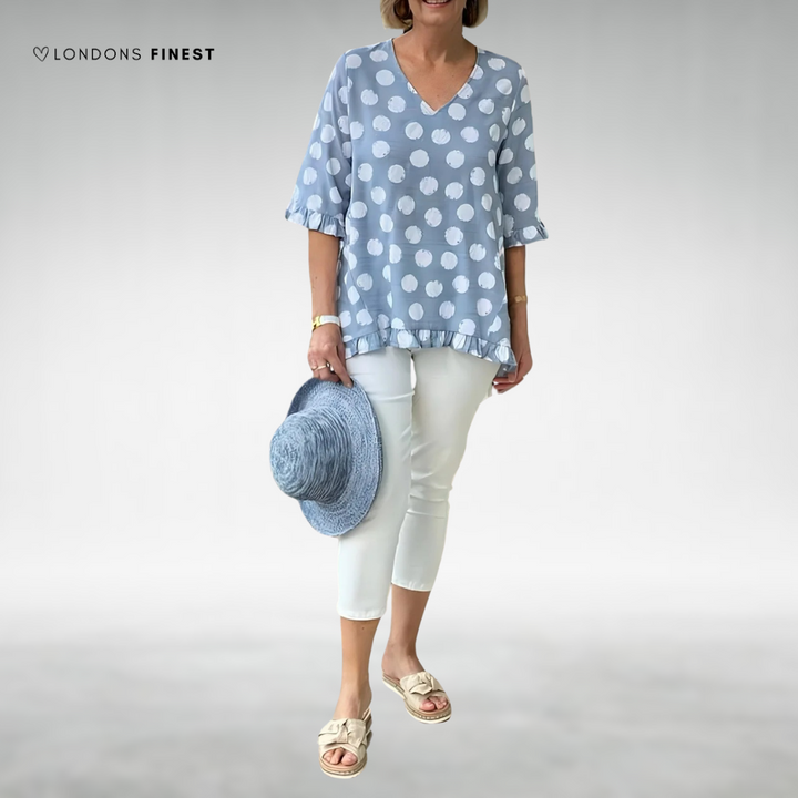 Lidia™ Elegant V-Neck Shirt