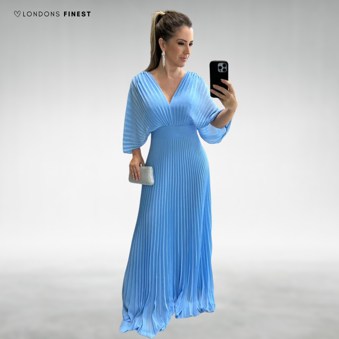 Claudee™ Elegant Pleated Maxi Dress