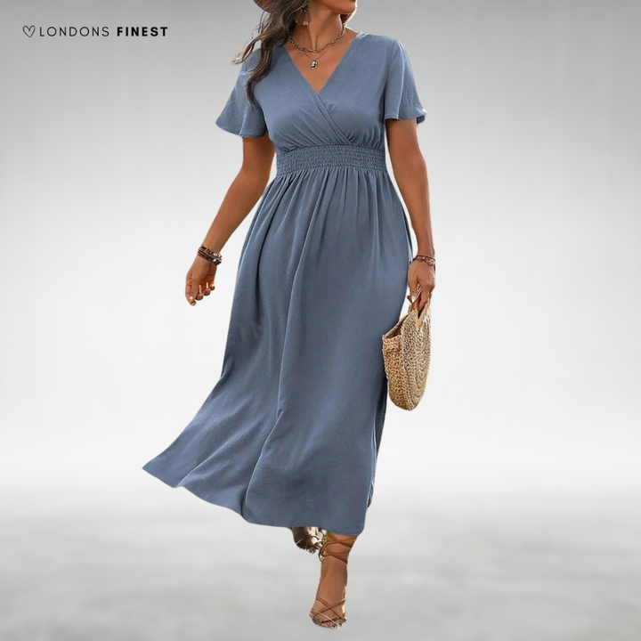 Jana™ Elegant V-Neck Maxi Dress