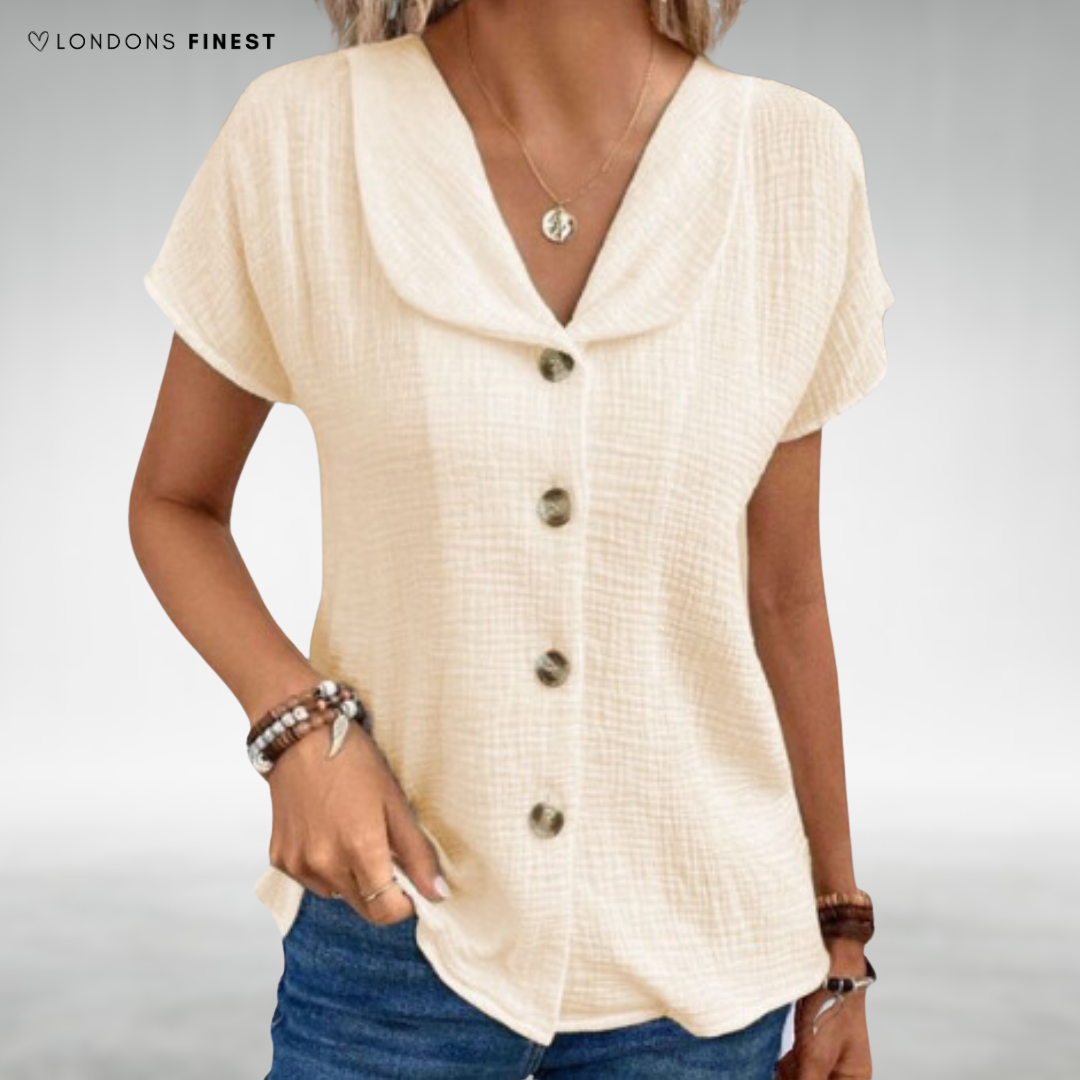Emmeline™ Elegant Button-Up Top