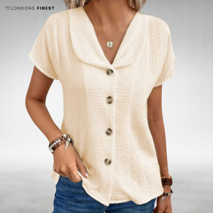 Emmeline™ Elegant Button-Up Top
