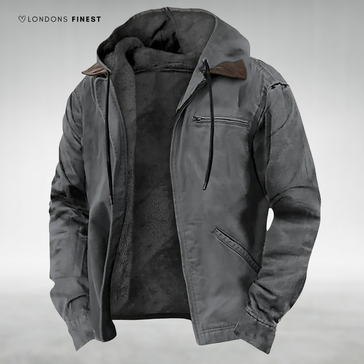 Ajay™ Men's Fleece-Lined Hooded Jacket