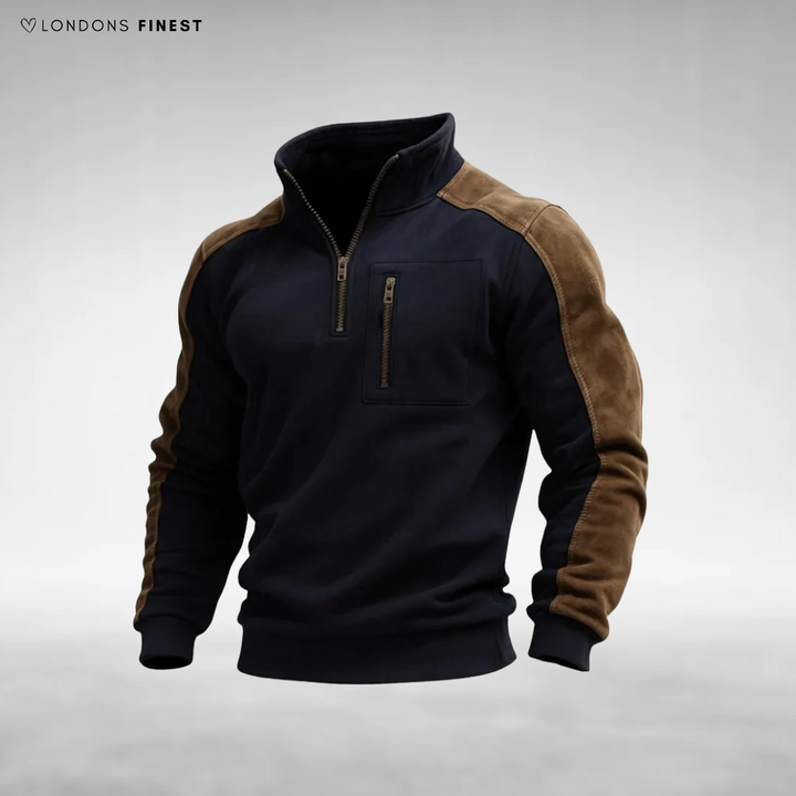 James Zip-Neck Fleece Jumper