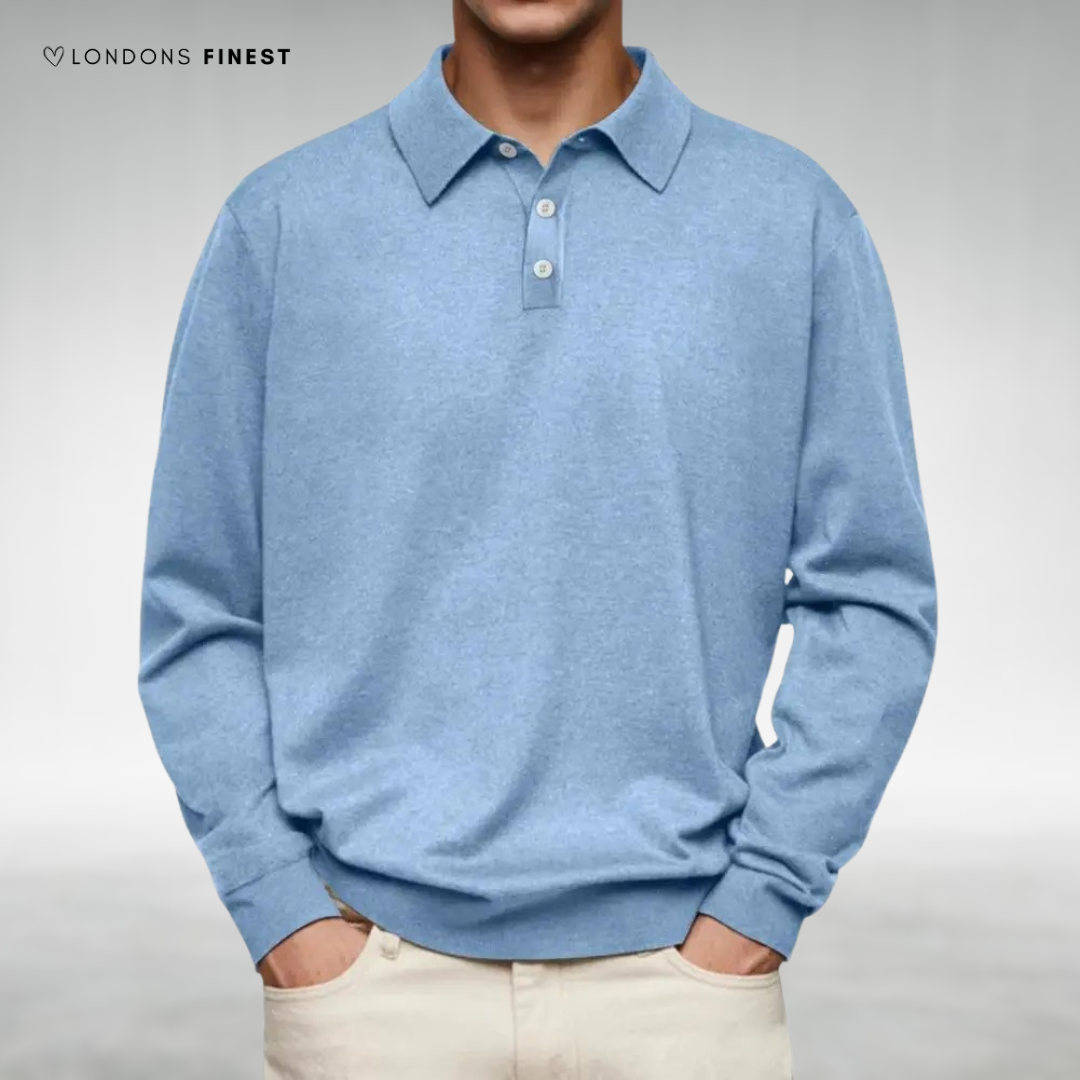 Stewart™ Classic Knitted Polo Sweater