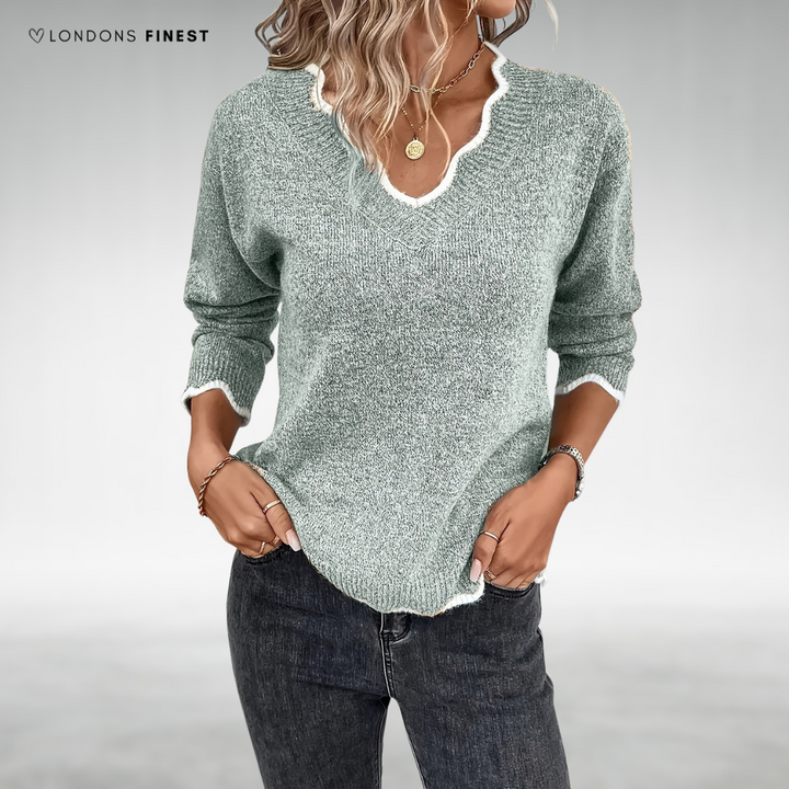 Jayda™ Cozy V-Neck Jumper