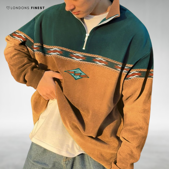 Jesse™ Men's Retro Half-Zip Sweater