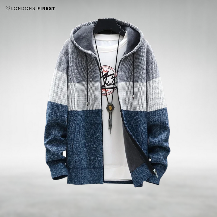 Russel Fleece-Lined Hooded Cardigan