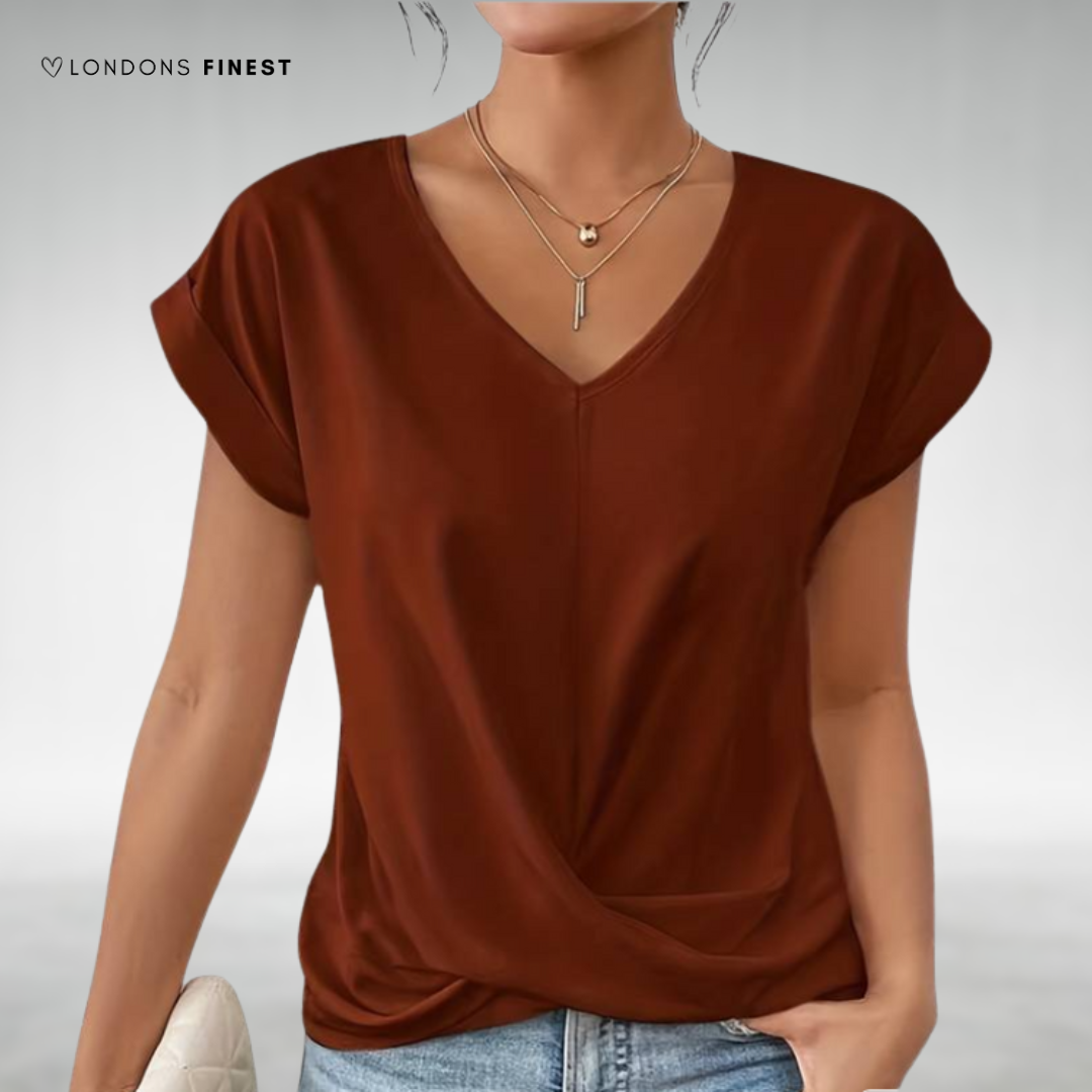 Salley™ Elegant V-Neck Shirt