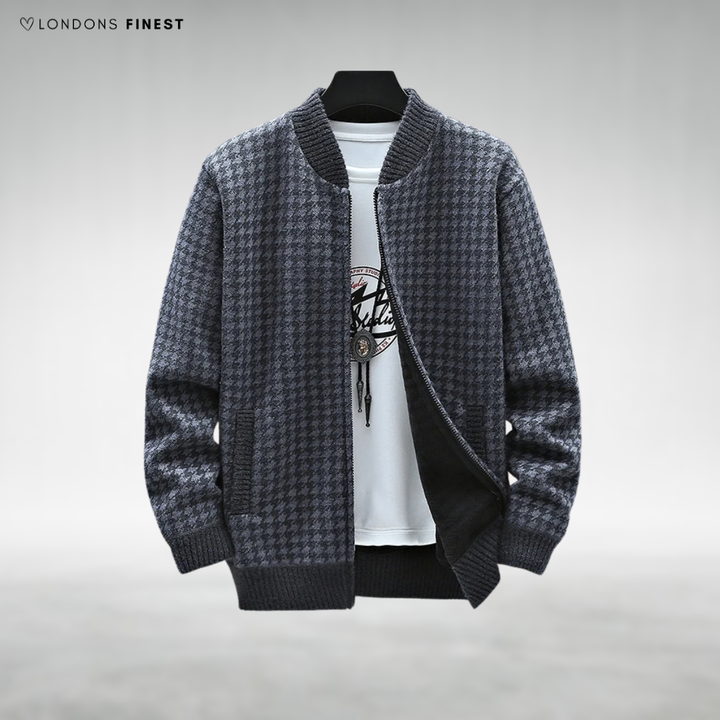 Karlo Casual Zip-Up Cardigan