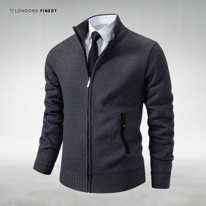 Lemuel™ Elegant Knitted Zip-Up Cardigan