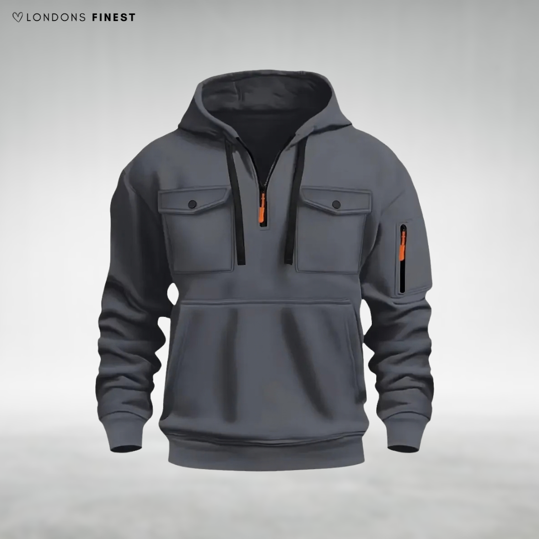 Arnold Casual Zip-Neck Hoodie