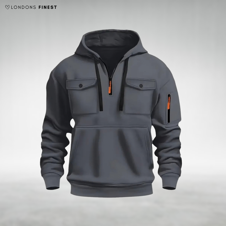 Arnold Casual Zip-Neck Hoodie