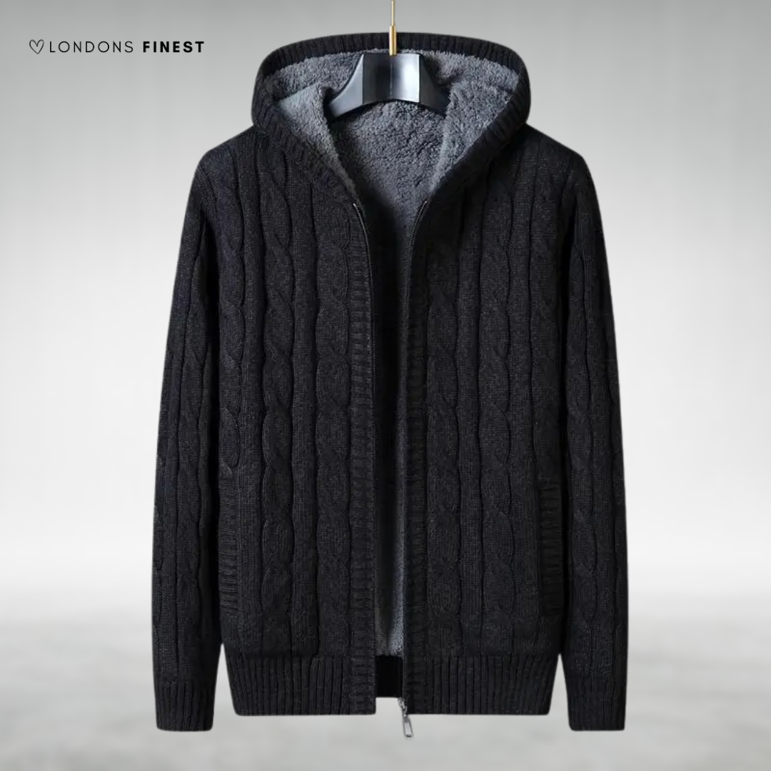 Nelson™ Knitted Fleece-Lined Zip-Up Jacket