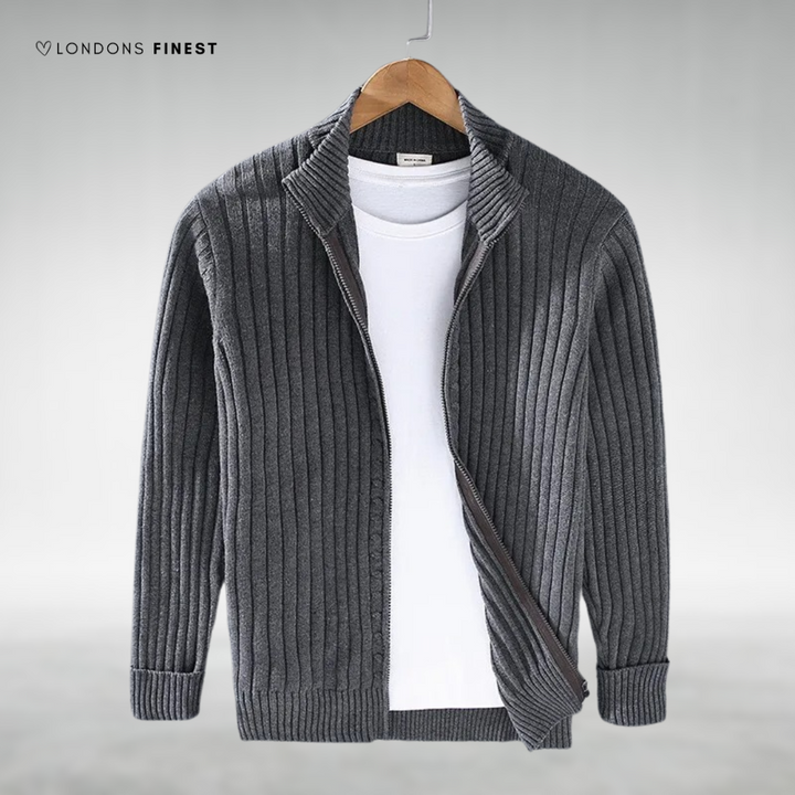 Sherman™ Men's Knitted Zip-Up Cardigan