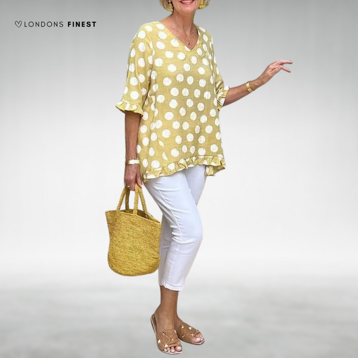 Lidia™ Elegant V-Neck Shirt
