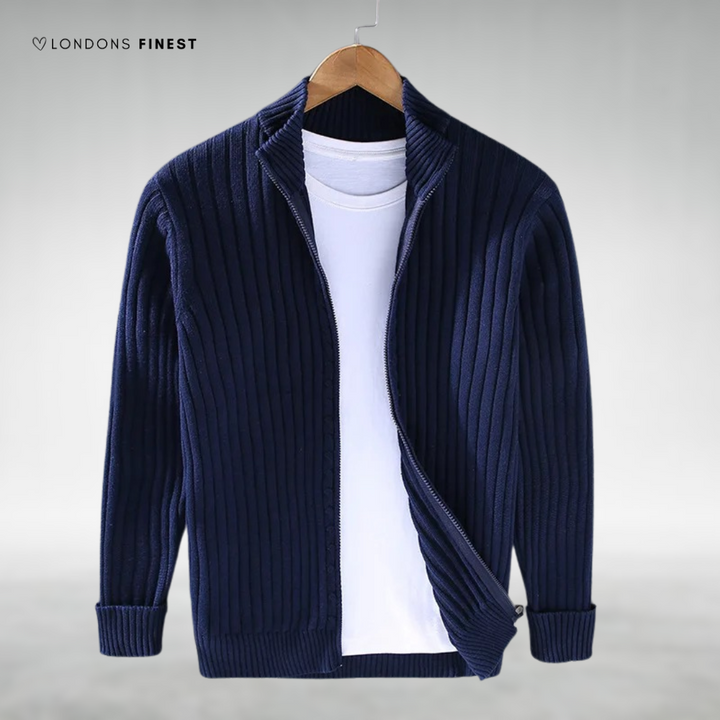 Sherman™ Men's Knitted Zip-Up Cardigan