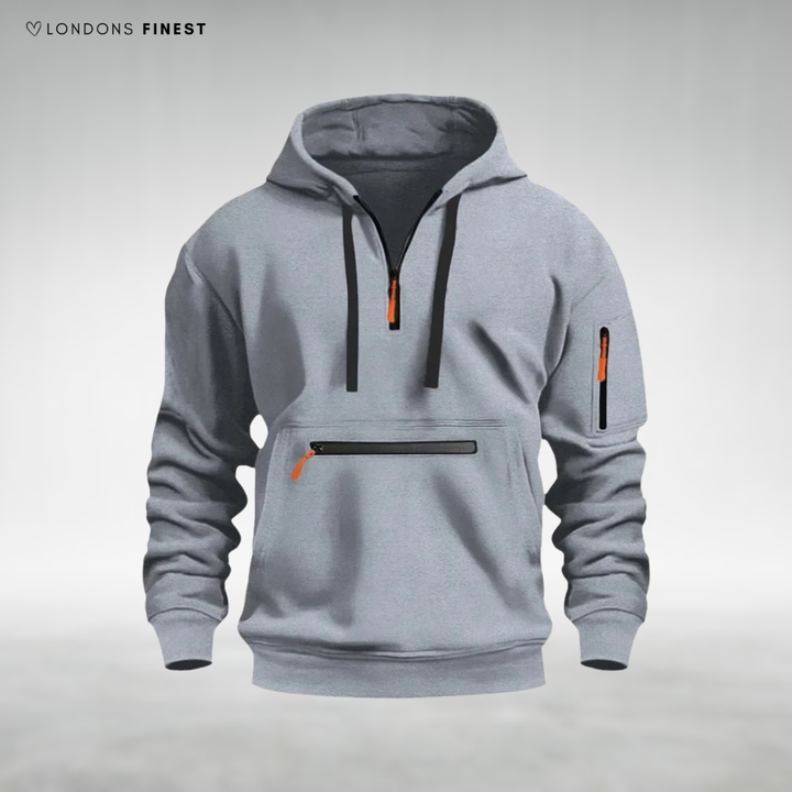 Carl Multi-Pocket Hooded Pullover