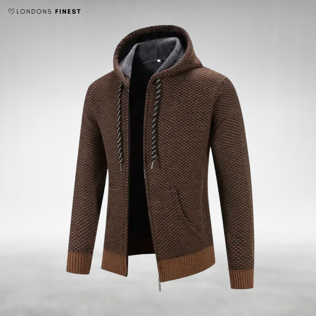 Harvey™ Men's Knitted Hooded Jacket